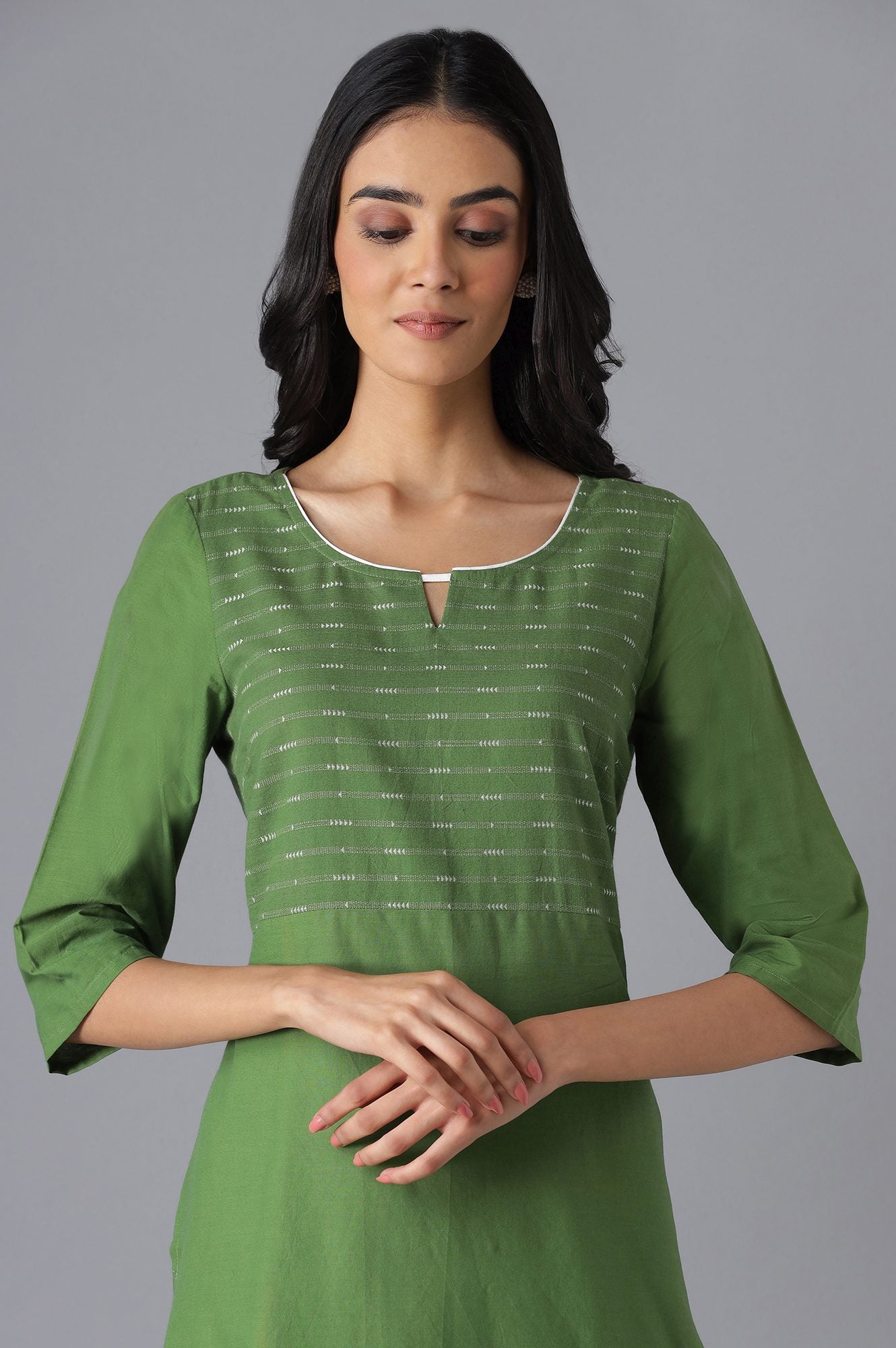 Green Ethnic kurta