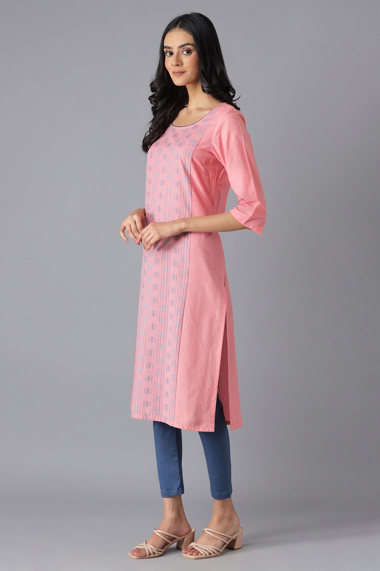 Pink Ethnic kurta