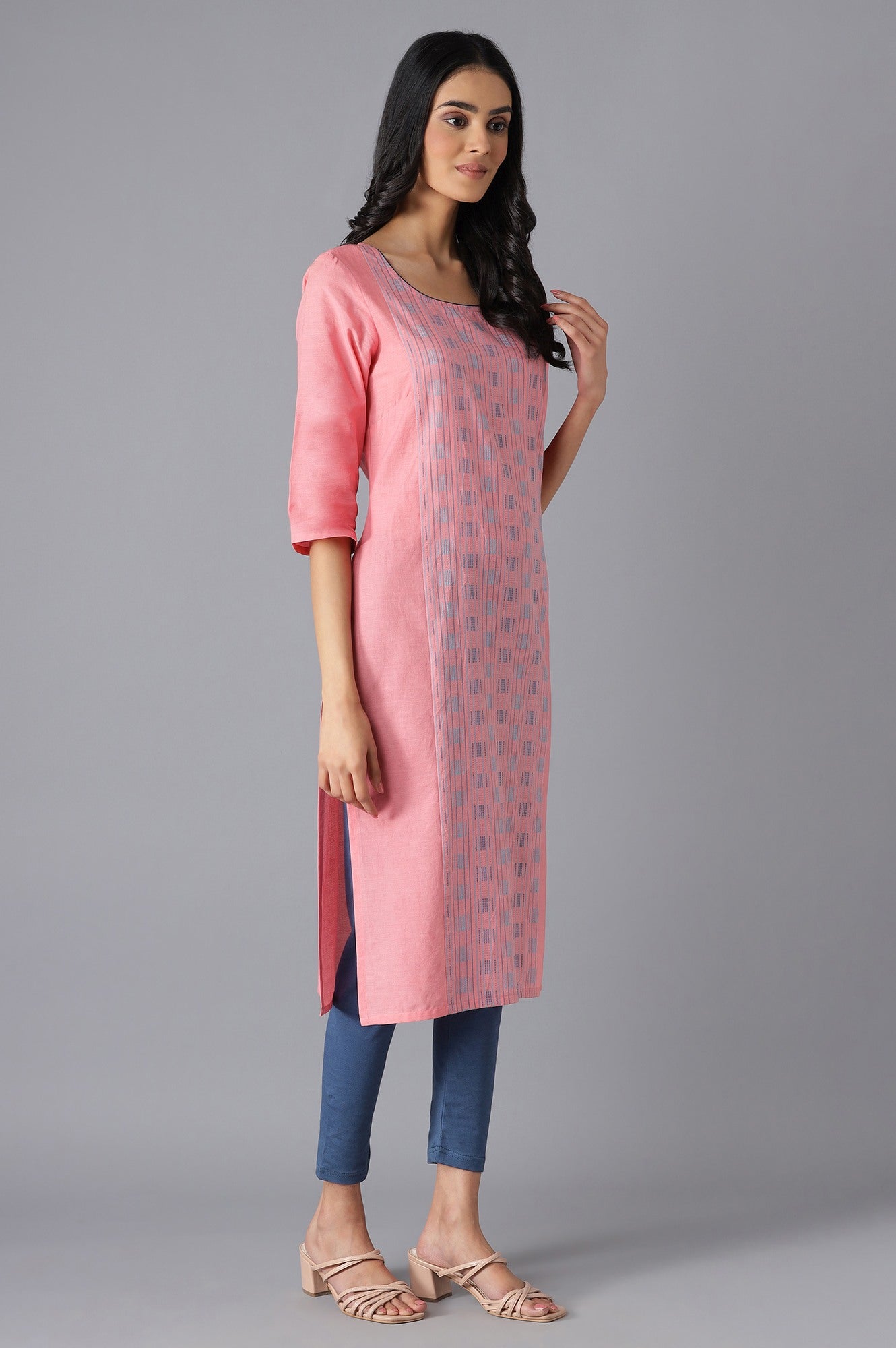 Pink Ethnic kurta