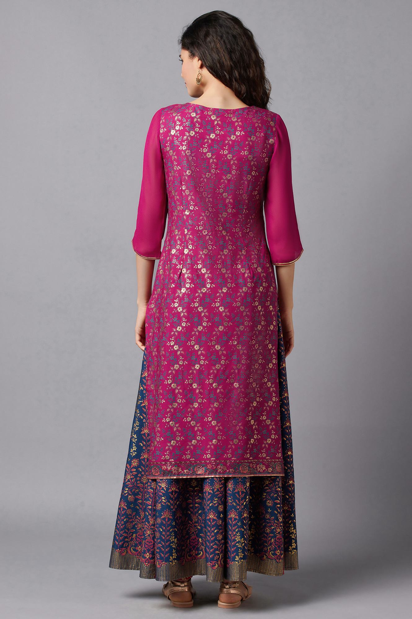 Pink Festive Ethnic kurta
