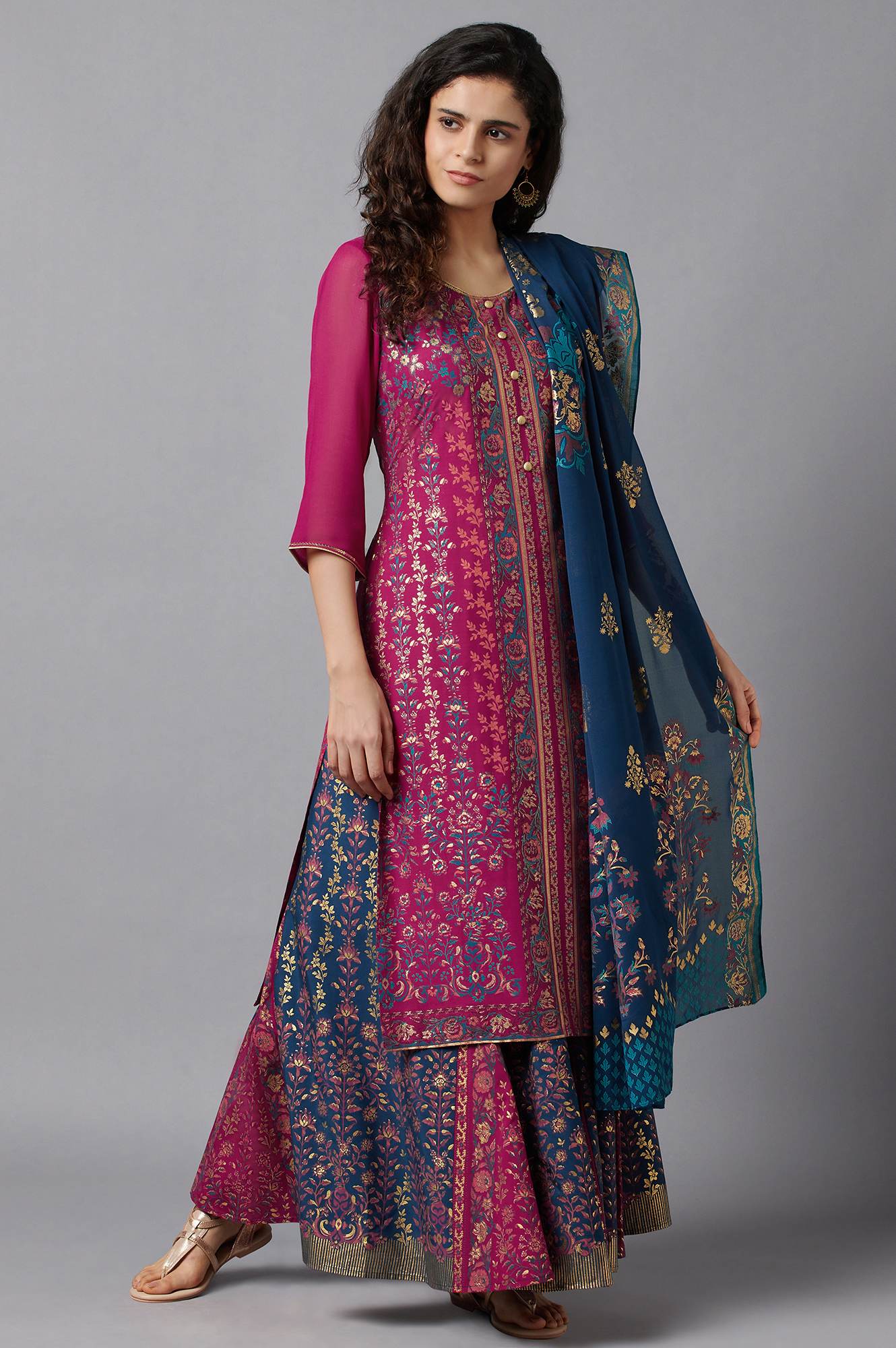 Pink Festive Ethnic kurta