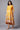 Orange Flared Embroidered kurta