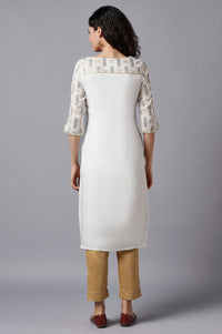 White Festive Ethnic kurta