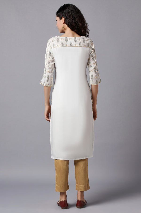 White Festive Ethnic kurta