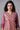 Mauve Flared Embroidered kurta