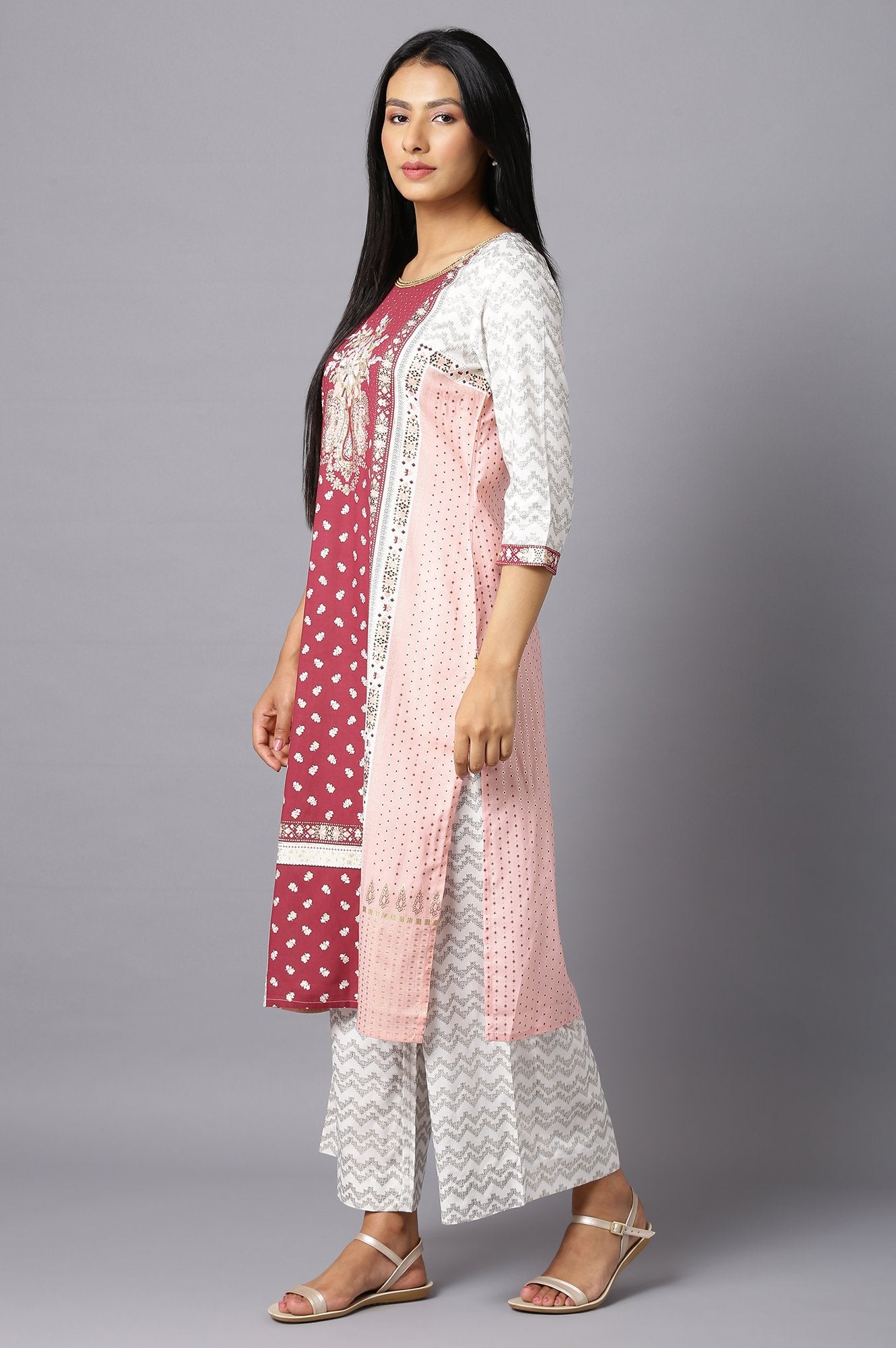 Red Festive Ethnic kurta