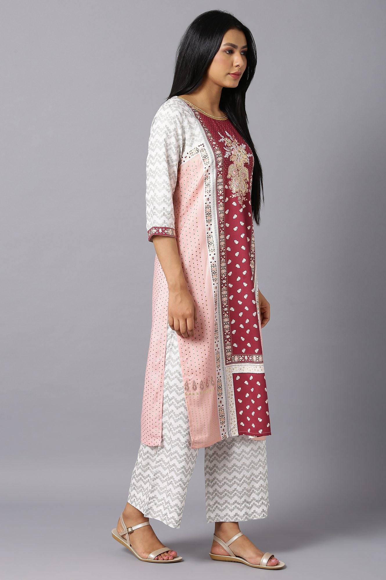 Red Festive Ethnic kurta