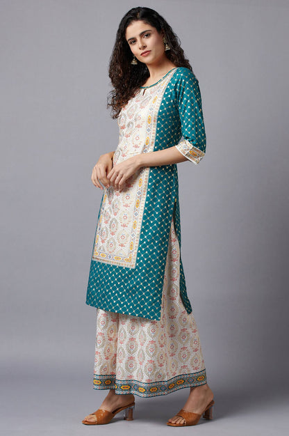 Green Festive Ethnic kurta