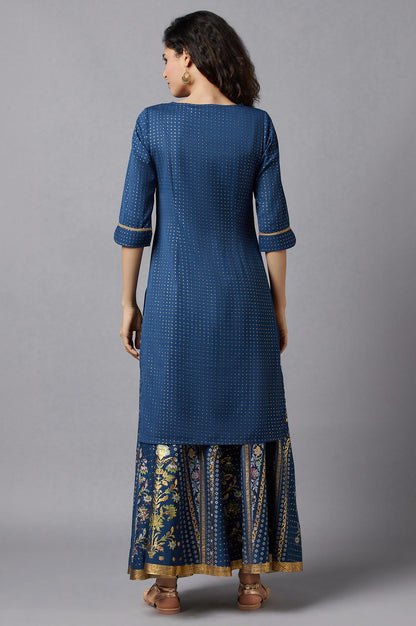 Blue Festive Ethnic kurta