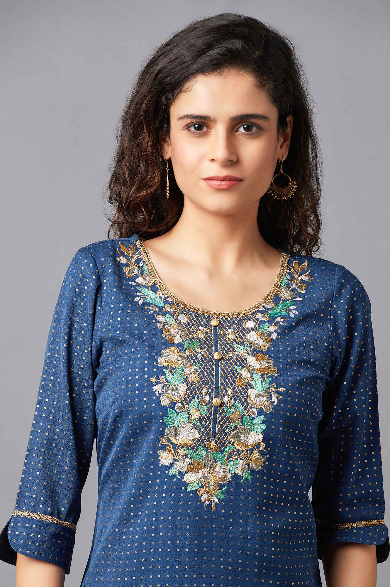 Blue Festive Ethnic kurta