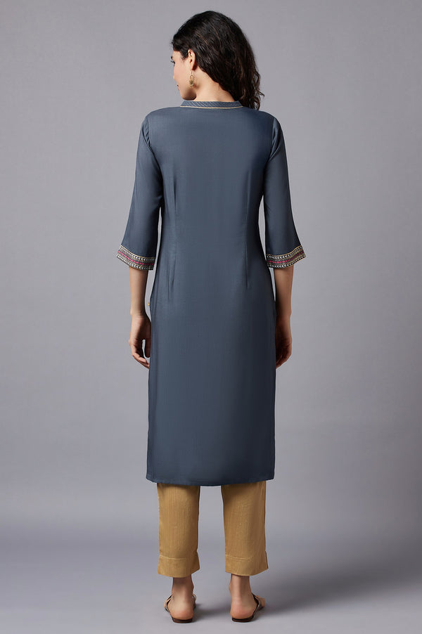 Grey Festive Ethnic kurta