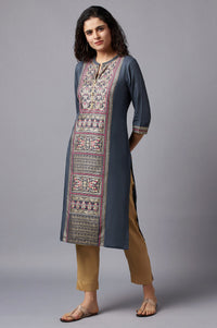Grey Festive Ethnic kurta