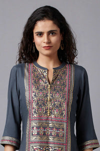 Grey Festive Ethnic kurta