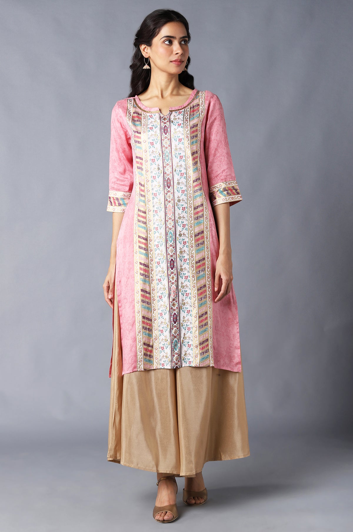 White Festive Ethnic kurta - XS