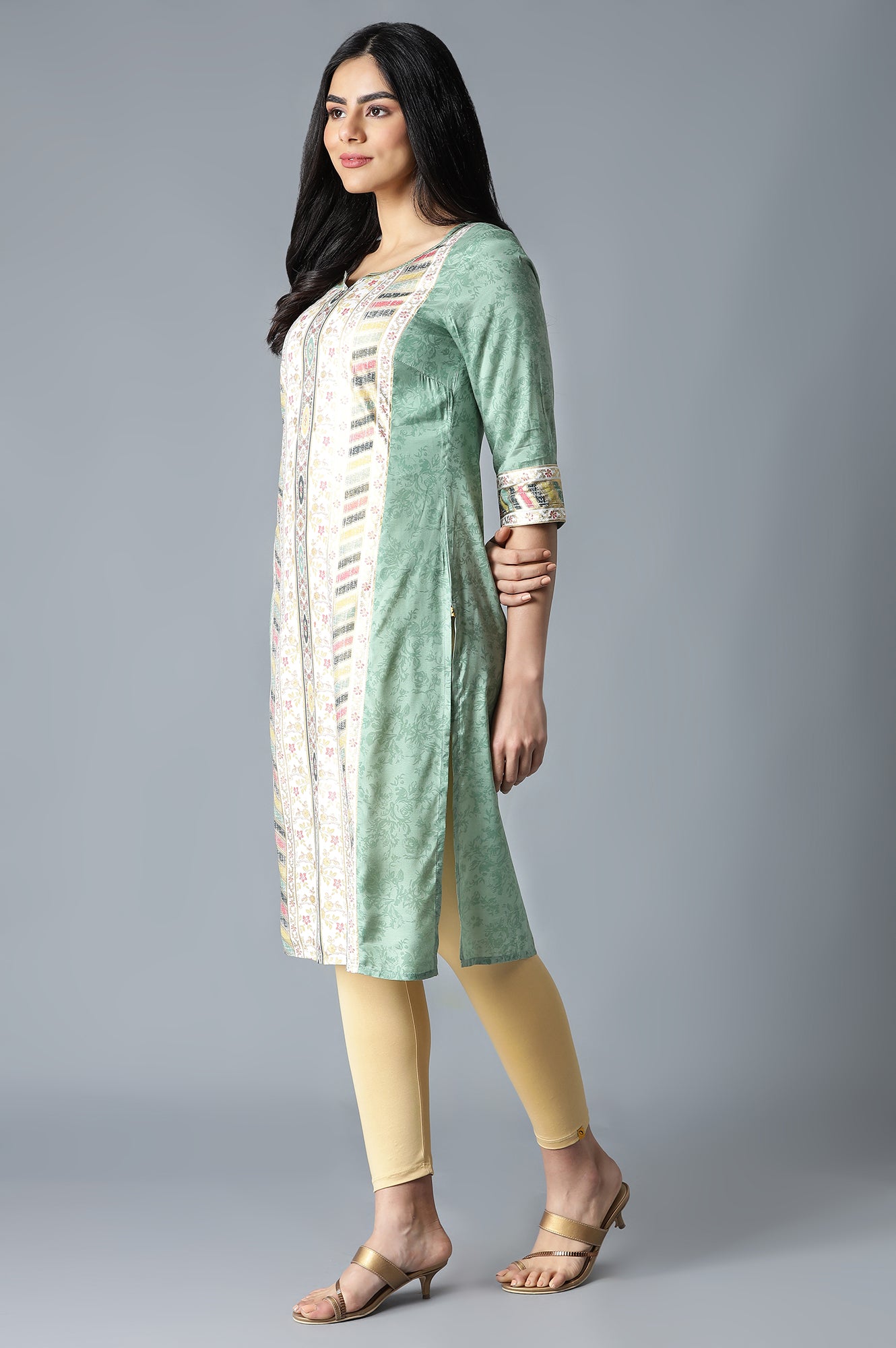 White Festive Ethnic kurta