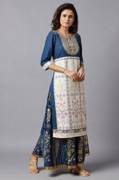 Blue Festive Ethnic kurta