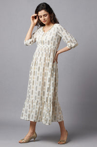 White Flared Dress