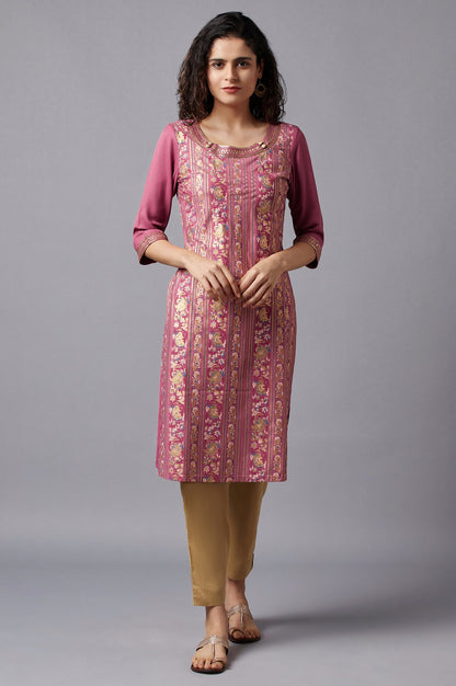 Pink Festive Ethnic kurta