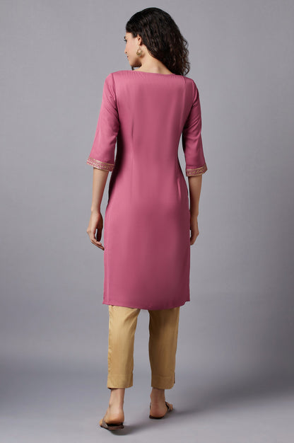 Pink Festive Ethnic kurta