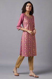 Pink Festive Ethnic kurta