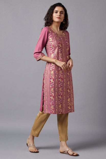 Pink Festive Ethnic kurta