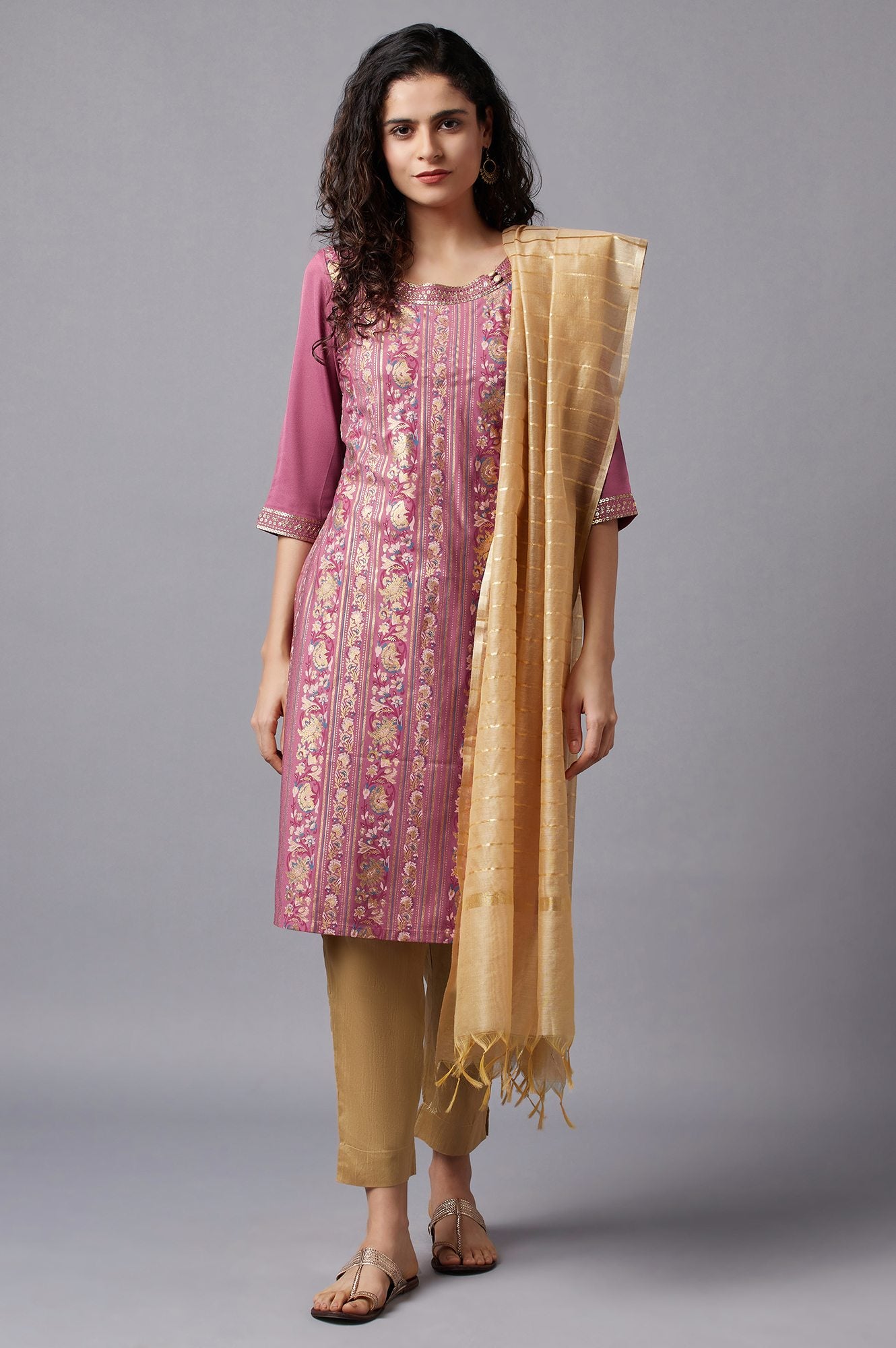 Pink Festive Ethnic kurta