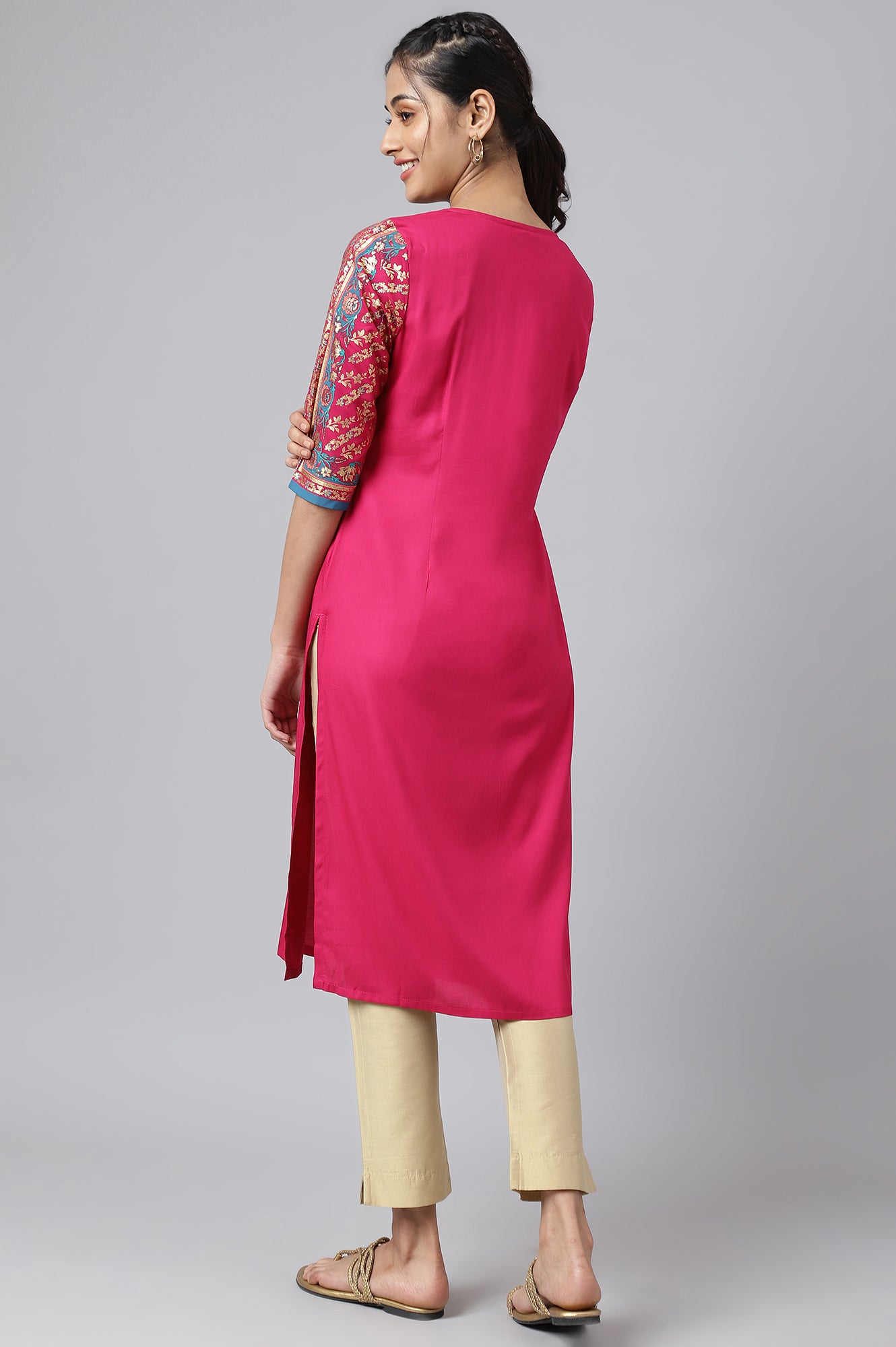 Pink Festive Ethnic kurta