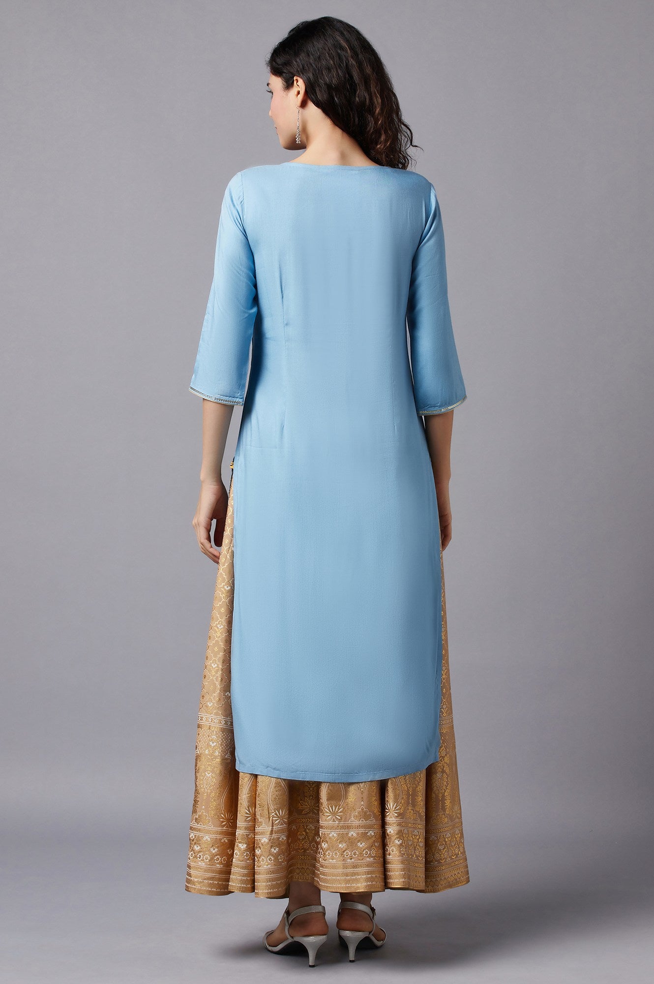 Blue Festive Ethnic kurta