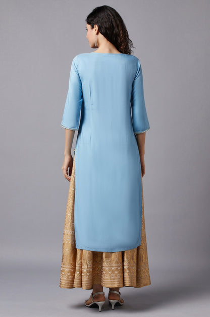 Blue Festive Ethnic kurta