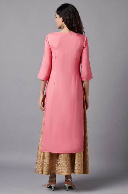 Pink Festive Ethnic kurta