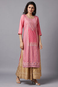 Pink Festive Ethnic kurta