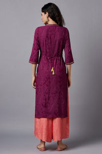 Purple Festive Ethnic kurta