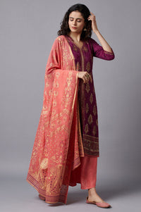 Purple Festive Ethnic kurta