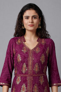Purple Festive Ethnic kurta