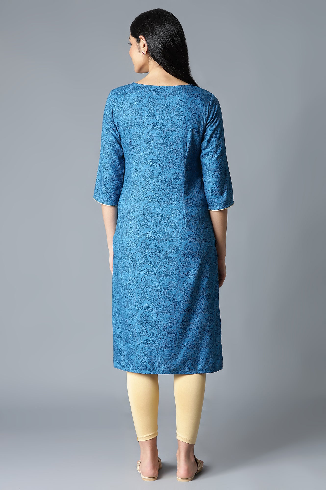 Blue Festive Ethnic kurta