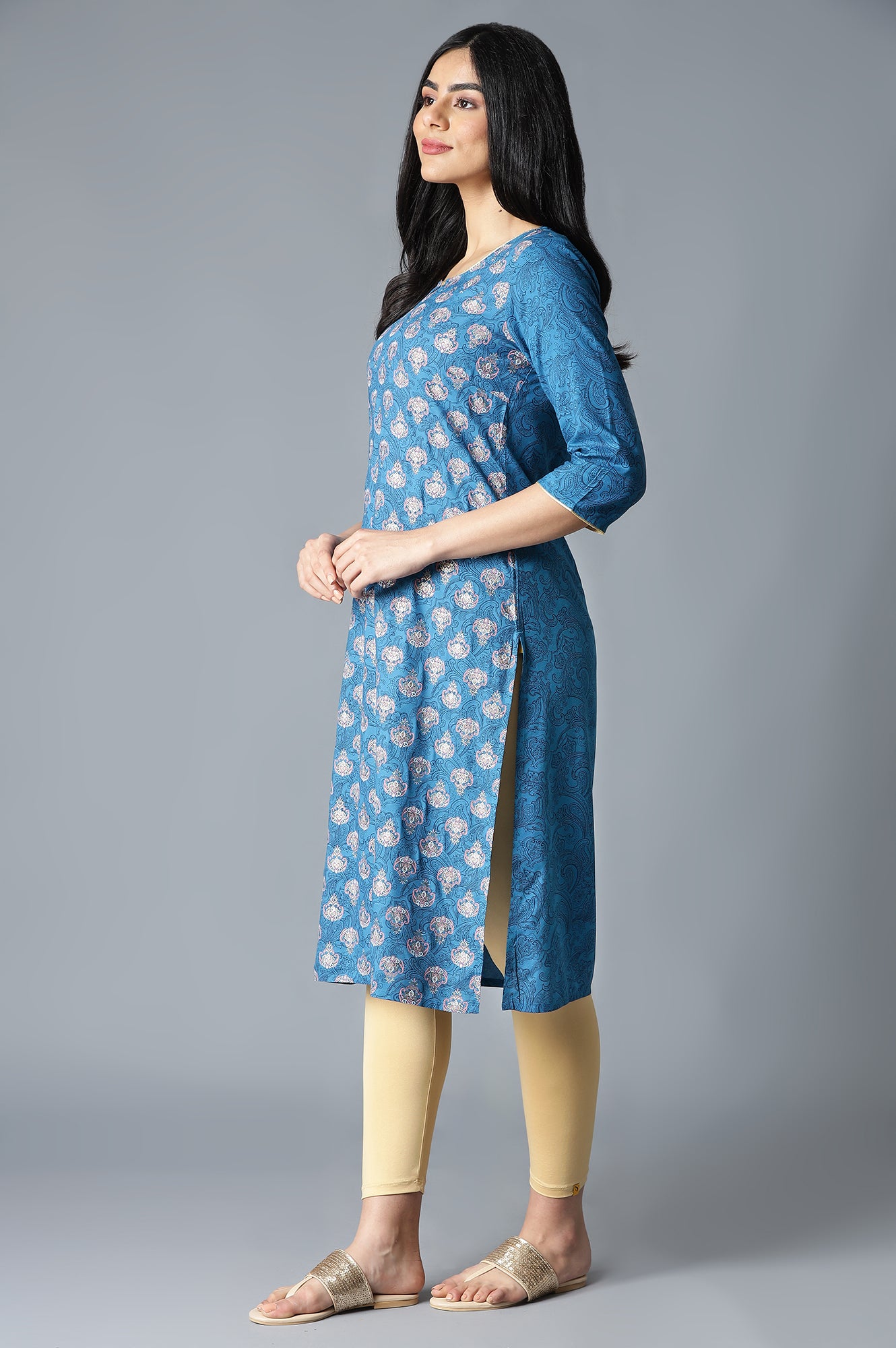 Blue Festive Ethnic kurta