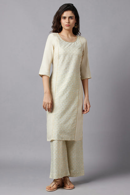 Peach Festive Ethnic kurta