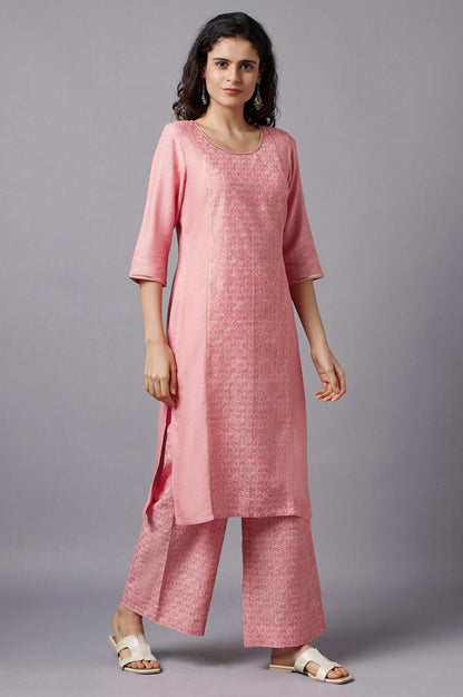 Peach Festive Ethnic kurta