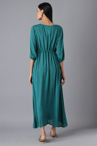 Green Flared Dress