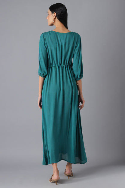 Green Flared Dress