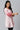 Pink Floral Printed A-line kurta