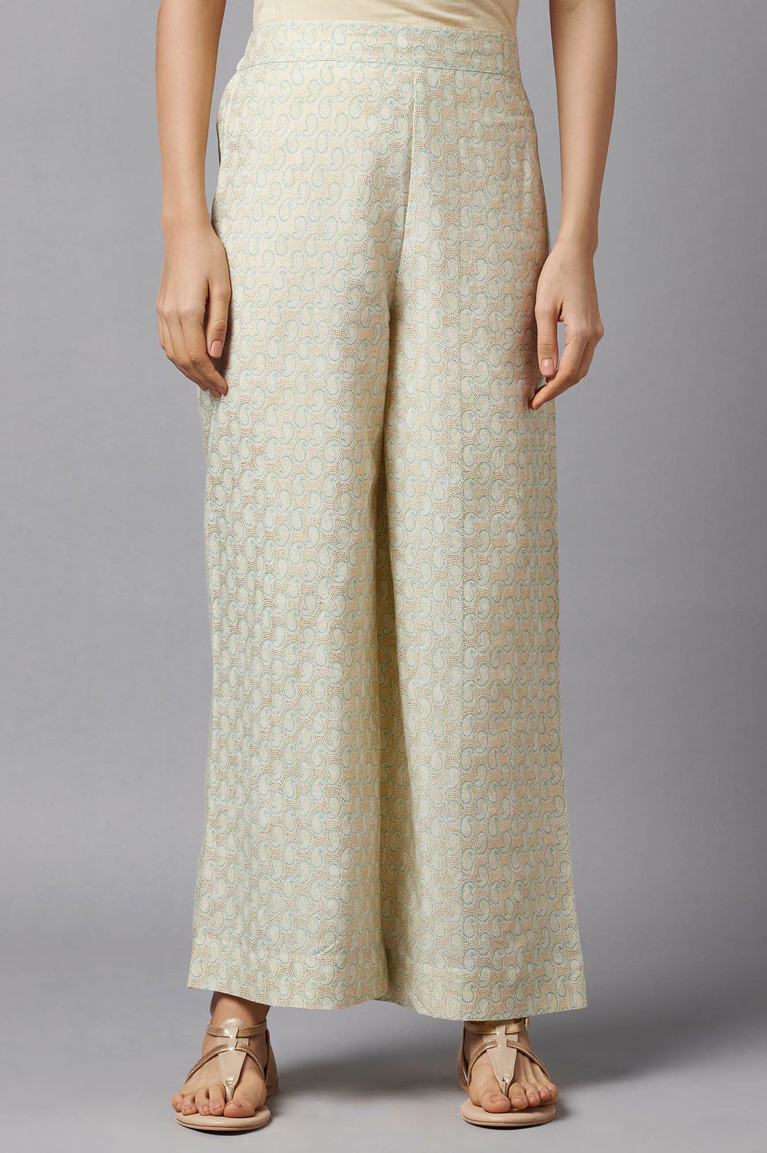 Pink Floral Printed Straight Kurta and Palazzo Set