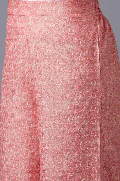 Peach Straight Palazzo
