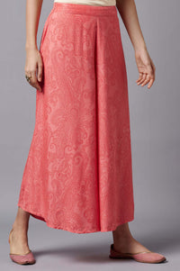 Peach Solid Culottes