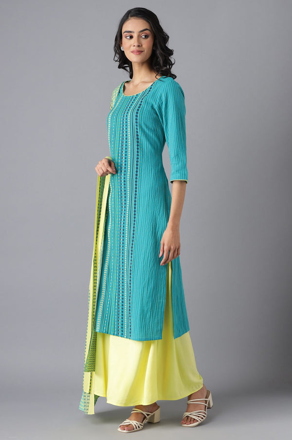 Lime Yellow Solid Culottes