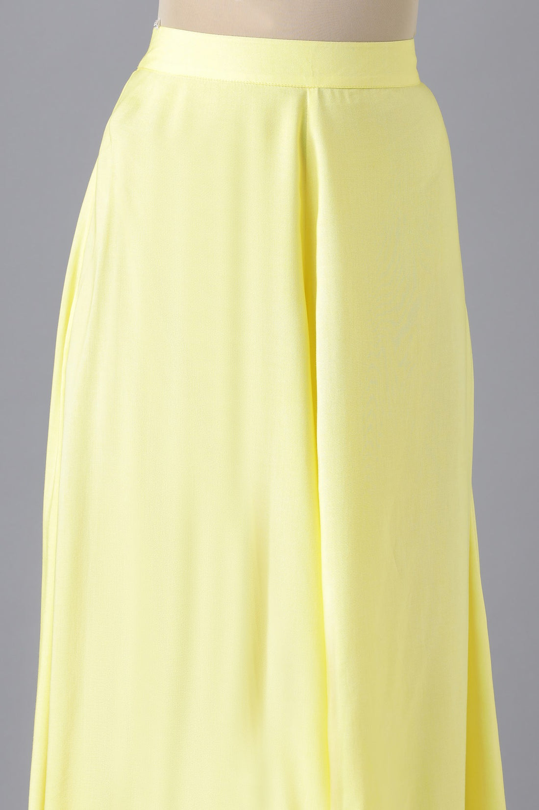 Lime Yellow Solid Culottes