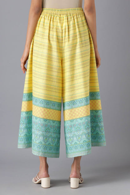 Yellow Solid Culottes