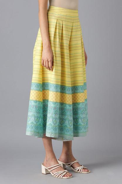 Yellow Solid Culottes