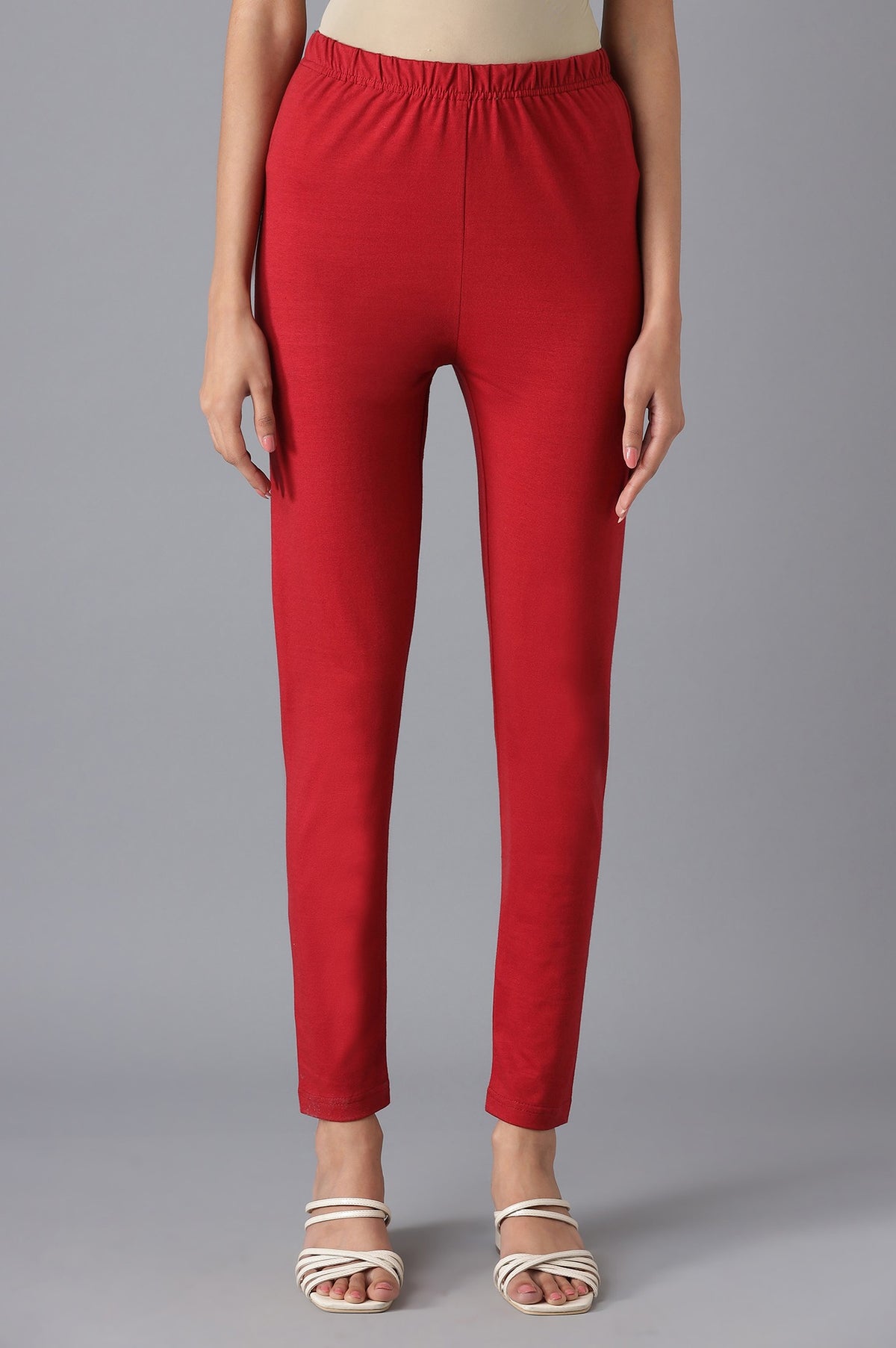 Maroon Skinny Tights - XS