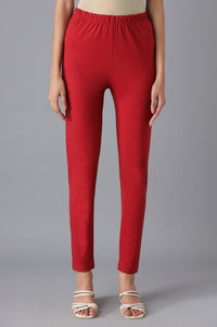 Maroon Skinny Tights